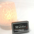 Warm family candlelight glass candle holder with pattern